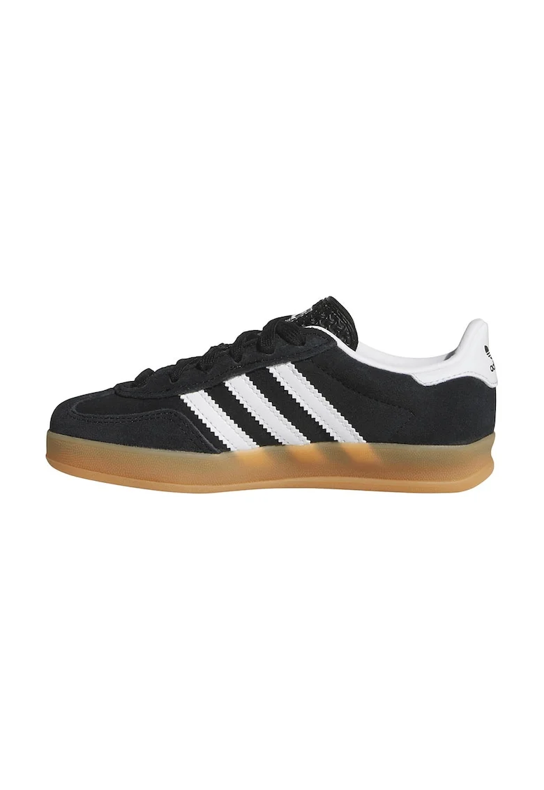 Pantofi sport Gazelle Indoor din piele intoarsa, Negru