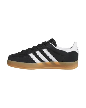 Pantofi sport Gazelle Indoor din piele intoarsa, Negru