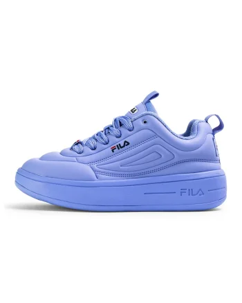 Pantofi sport flatform din piele ecologica cu logo Superbubble, Violet