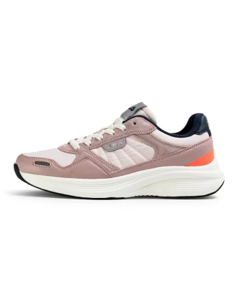 Pantofi sport din piele cu garnituri din material textil Skyleap, Violet deschis/Alb murdar