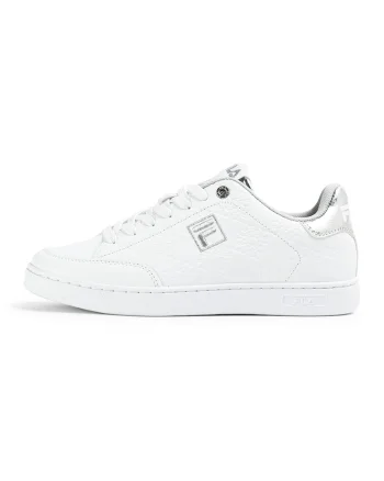 Pantofi sport din piele ecologica cu logo Courtbay, Alb murdar