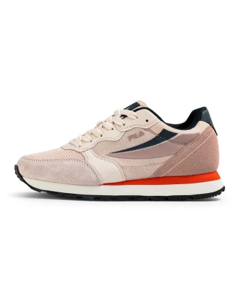 Pantofi sport cu insertii de piele Hypert, Roz pal