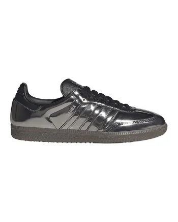 Pantofi sport Samba de piele si piele ecologica, Negru