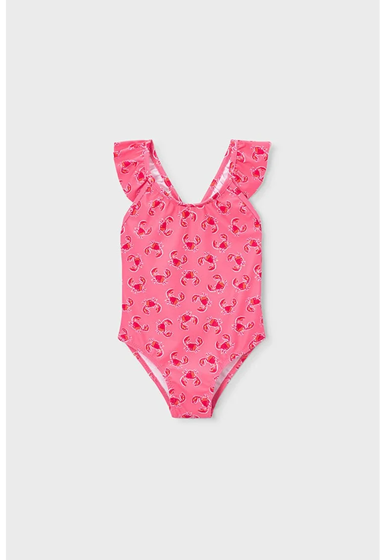 Costum de baie intreg cu model floral