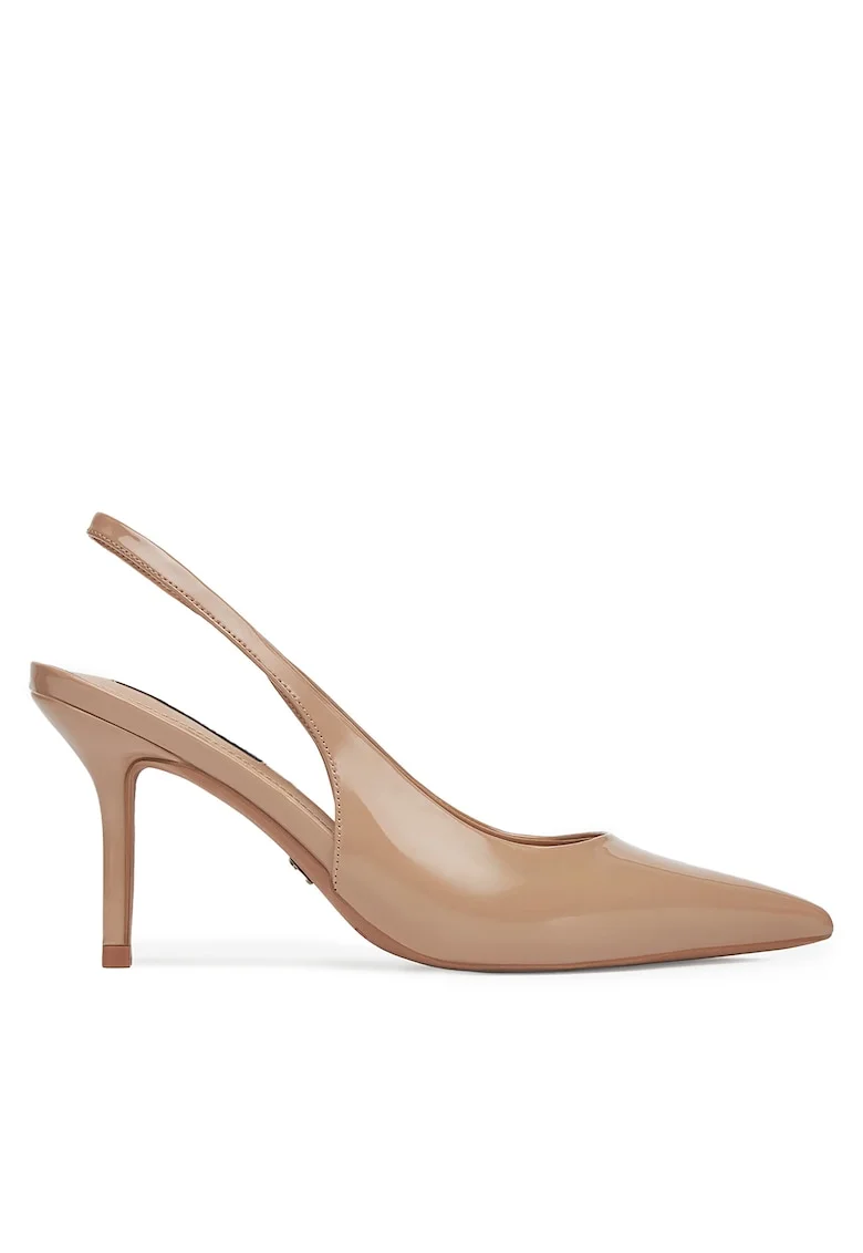 Sandale dama,  stiletto, bej, Bej