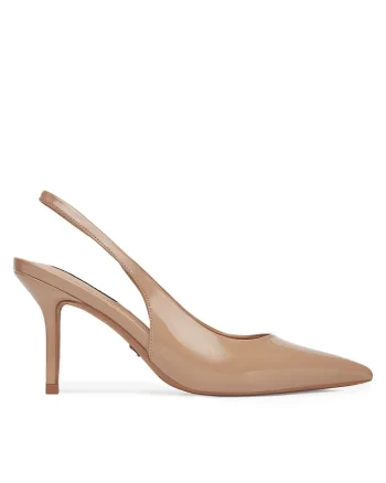 Sandale dama,  stiletto, bej, Bej