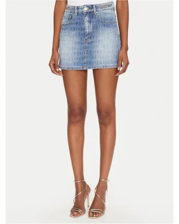 Fusta de blugi  albastra, denim