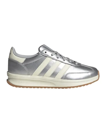 Pantofi sport din piele ecologica cu aspect metalic Run 70s 2.0, Alb/Argintiu