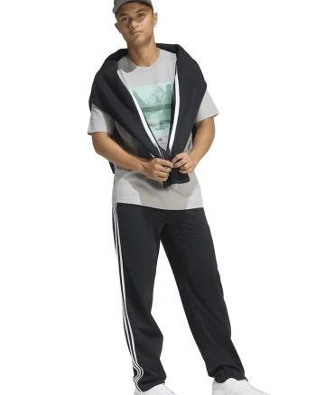 Tricou regular fit cu imprimeu grafic, Gri deschis/Verde deschis