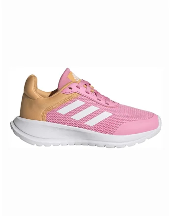 Pantofi sport Tensaur Run 2.0 K, Alb/Roz pastel/Portocaliu persan