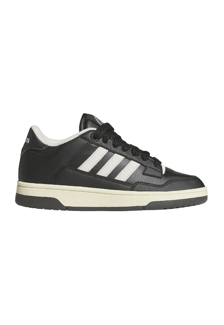 Pantofi sport Rapid Court low-cut, Alb/Negru stins