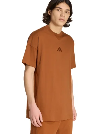 Tricou lejer cu decolteu la baza gatului All Szn, Portocaliu stins