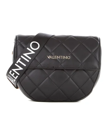 Geanta crossbody de piele ecologica cu bareta cu logo Bigs, Negru