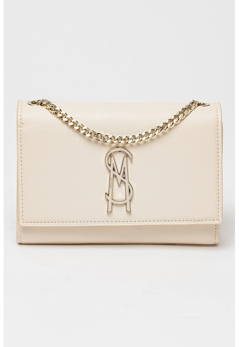 Geanta crossbody de piele ecologica Ramone, Crem