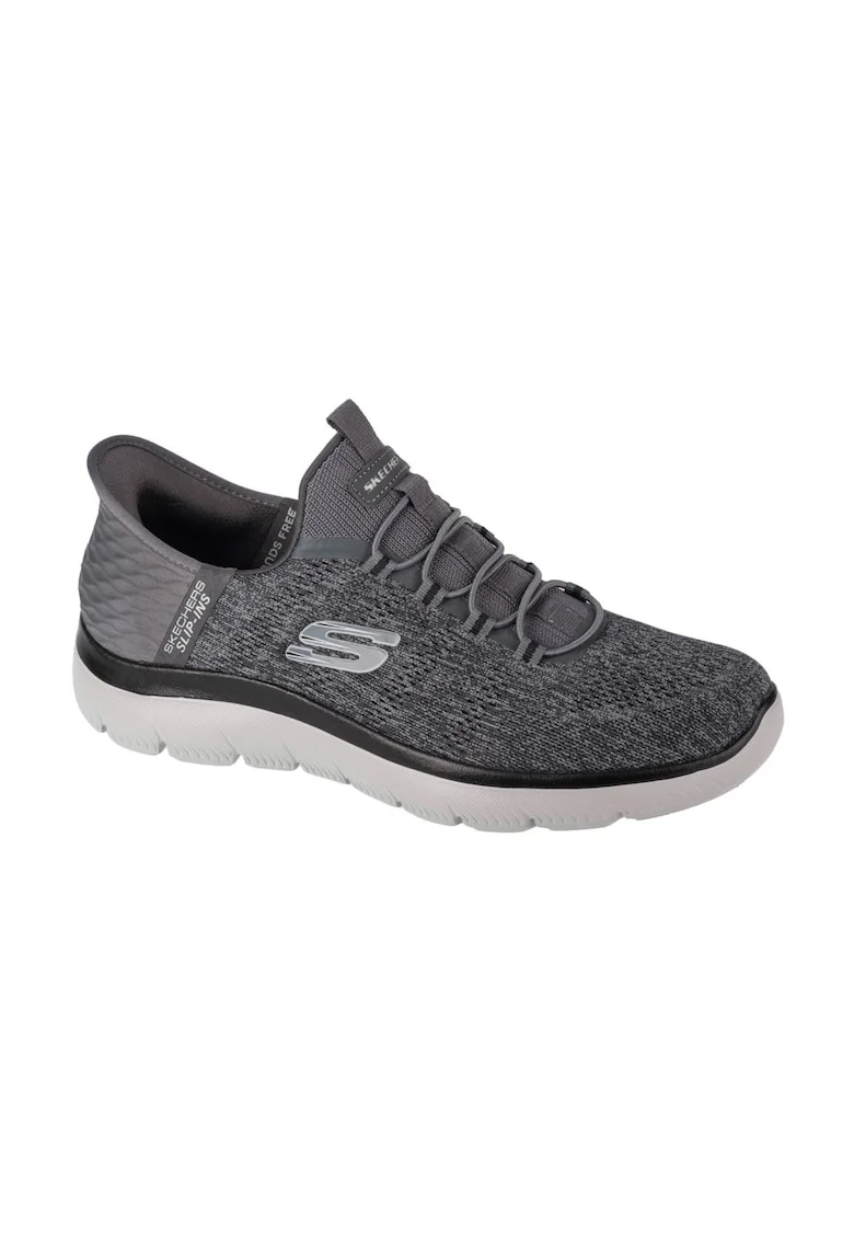 Pantofi sport,  Slip-Ins: Summits - Key Pace 232469, Gri deschis