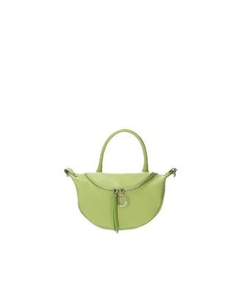 Geanta crossbody de piele, Verde