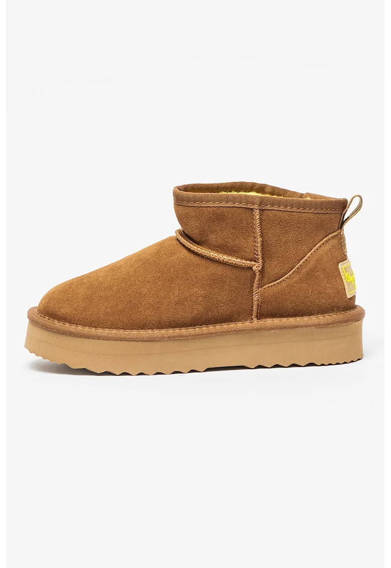 Ghete slip-on de piele intoarsa Dissy, Maro