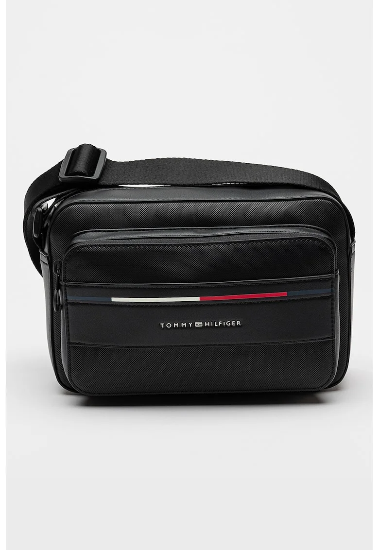 Geanta crossbody din piele ecologica, Negru