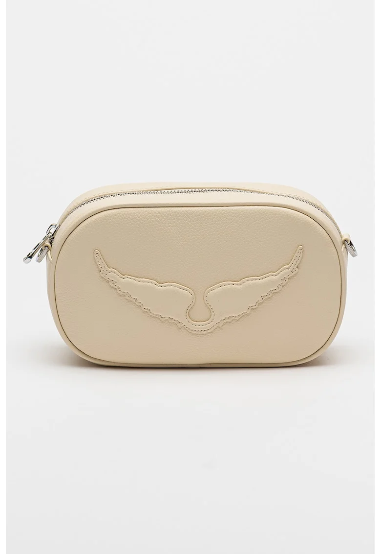 Geanta crossbody de piele Rock With You, Bej
