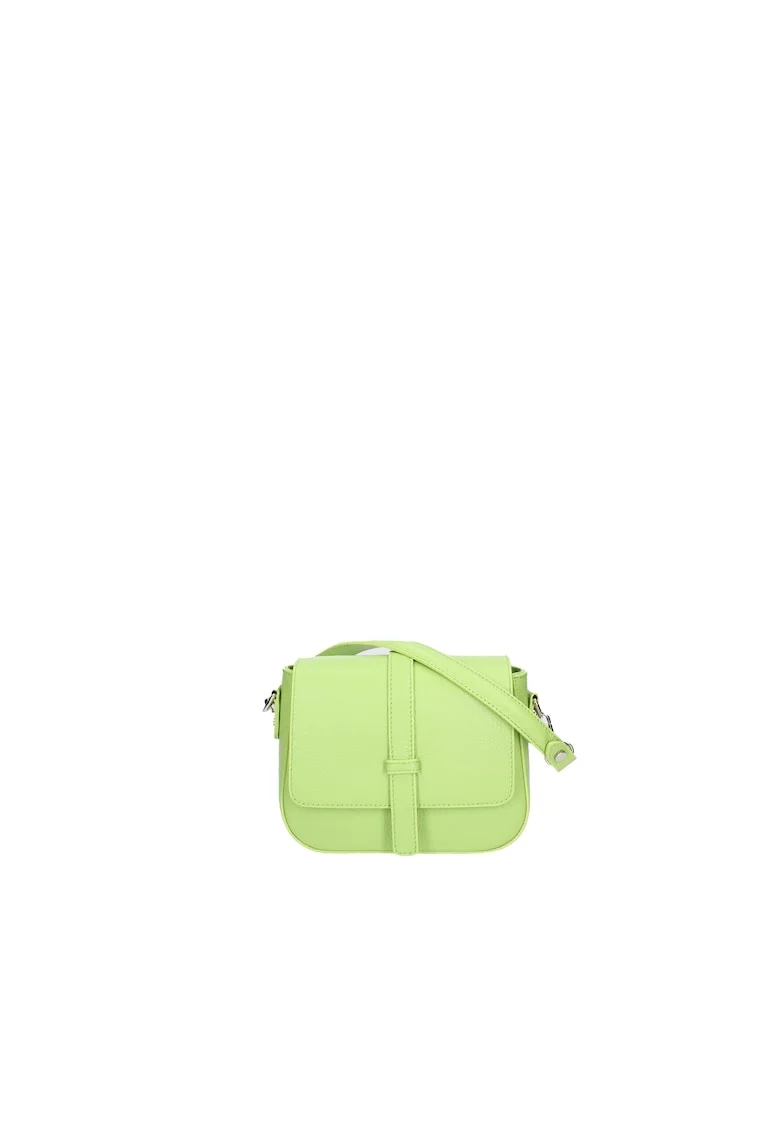 Geanta crossbody din piele cu bareta ajustabila, Verde