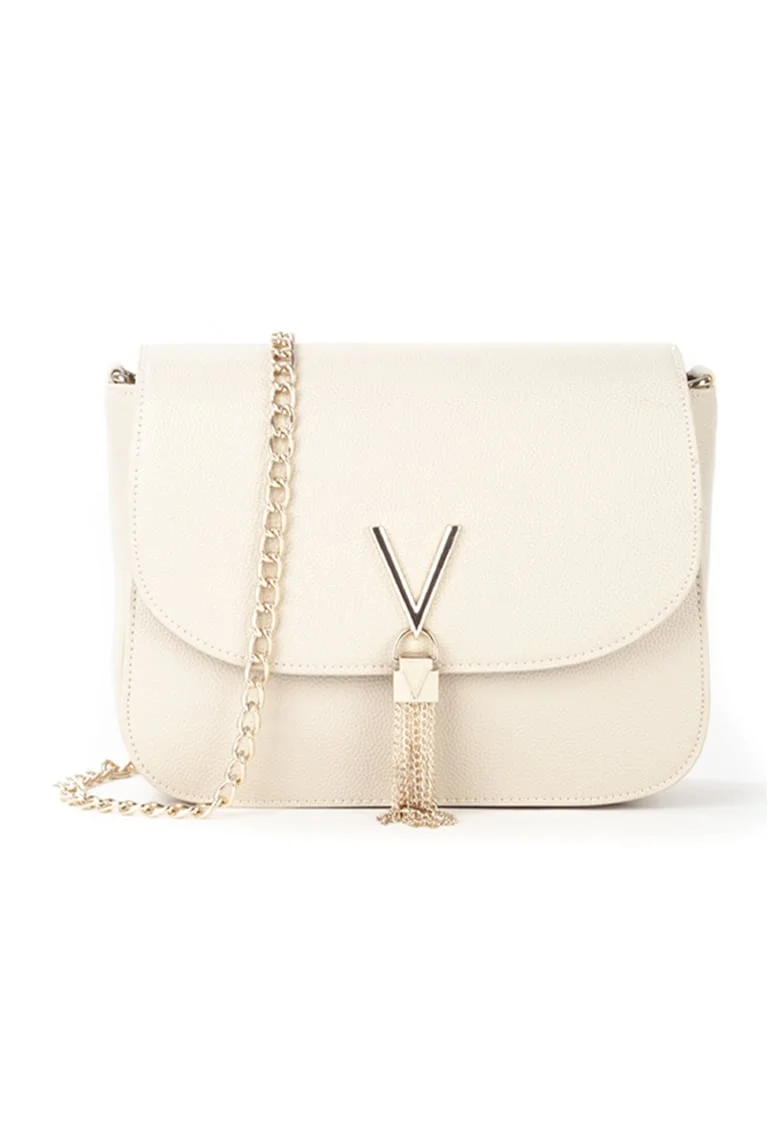 Geanta crossbody de piele ecologica Divina, Bej deschis