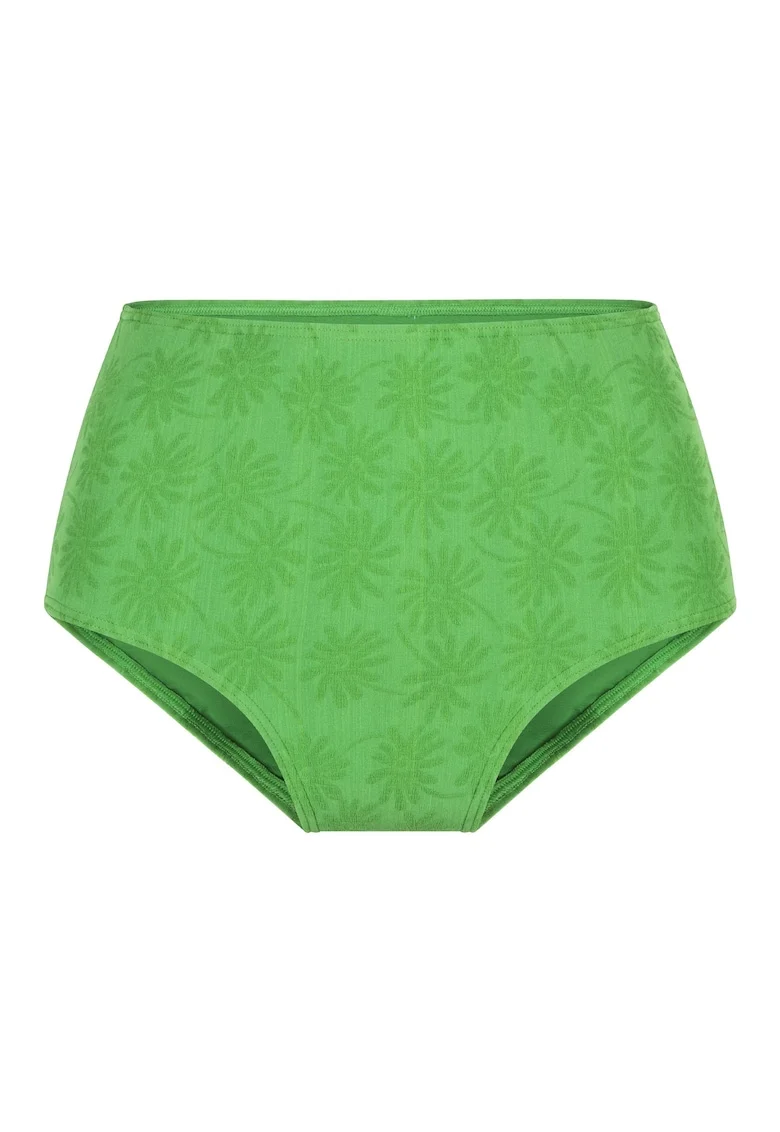 Slip hipster cu model floral 30925, Verde