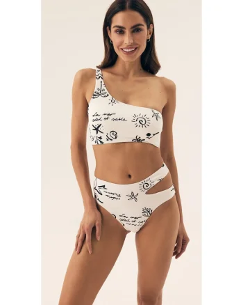 Sutien de baie moale Alb crem Firenze, Alb