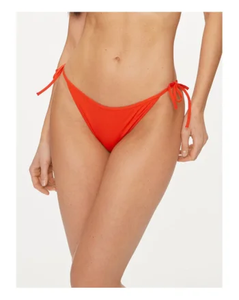 Slip de bikini dama,  rosu, 83% poliamida reciclata, 17% elastan,