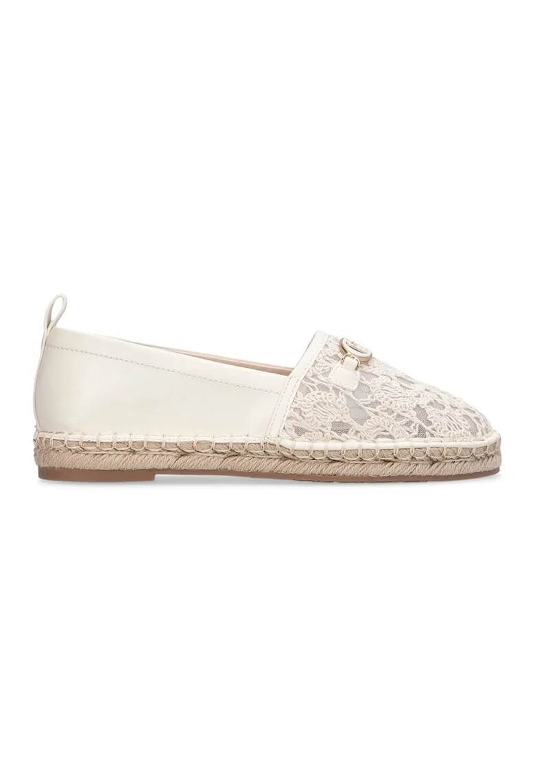 Espadrile cu broderie frontala, Bej deschis