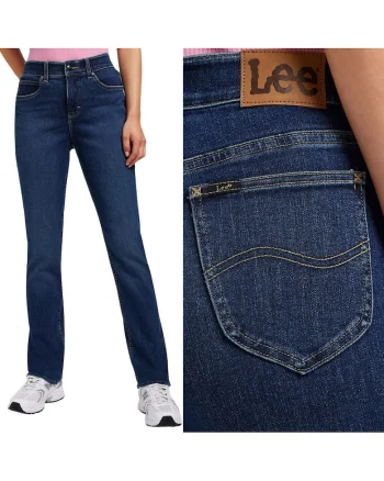 Blugi Dama,  ULC Straight, Straight Fit, Talie Inalta, 5 Buzunare, Fermoar, Lungi, Bumbac, W27-L31 US, Albastru