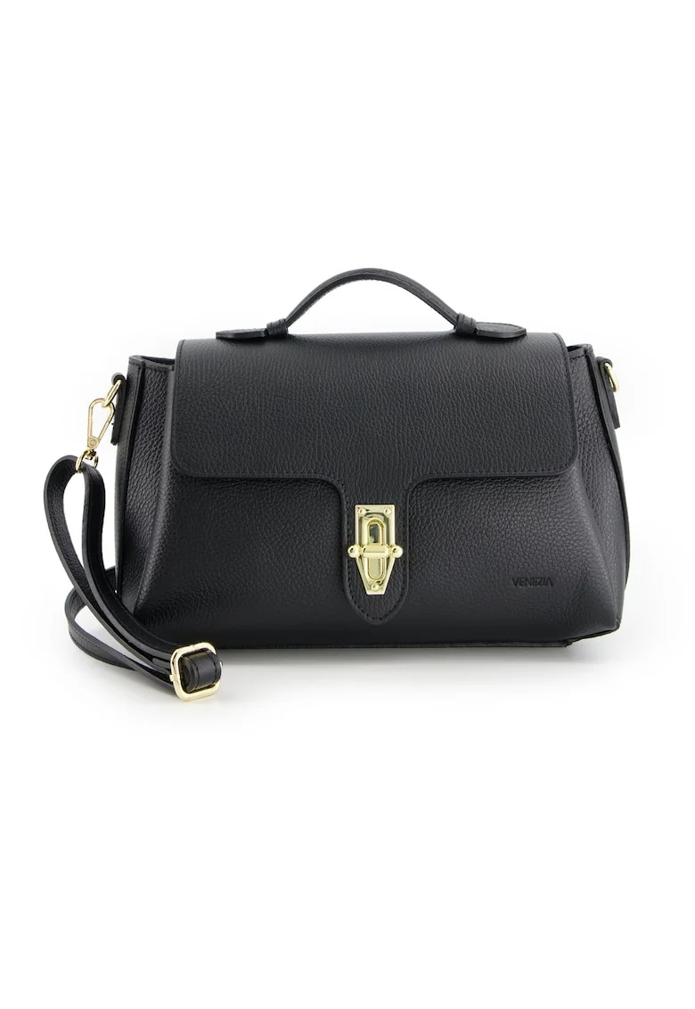 Geanta crossbody din piele naturala cu curea ajustabila