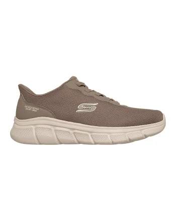 Pantofi sport slip-ins din plasa BOBS B Flex Glacial Edge, Maro taupe inchis