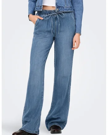 Blugi uni relaxed fit, Albastru