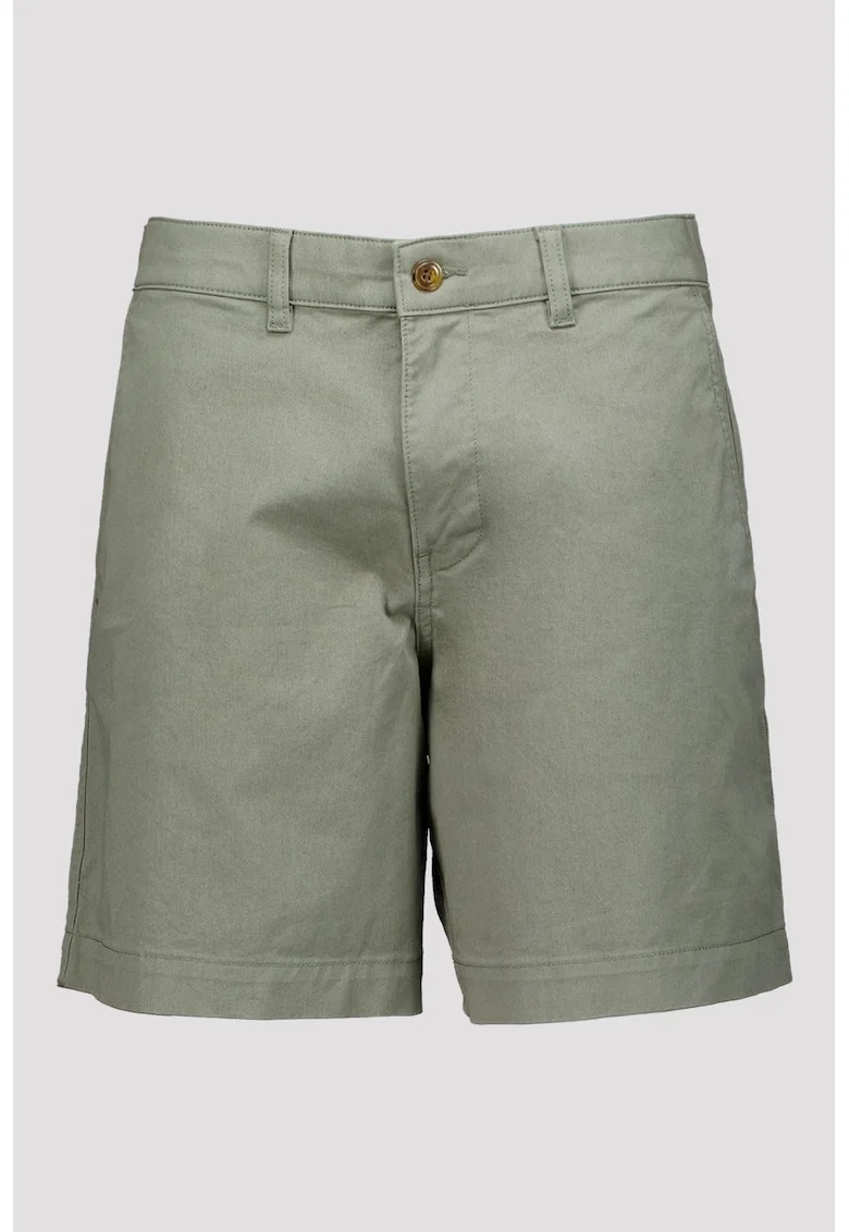 Pantaloni scurti chino relaxed fit 7", Verde feriga