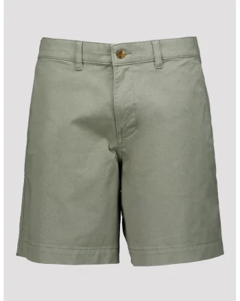 Pantaloni scurti chino relaxed fit 7", Verde feriga