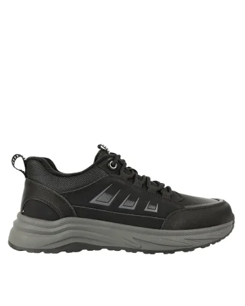 Ghete sport, barbati,  E90002, negru, Negru