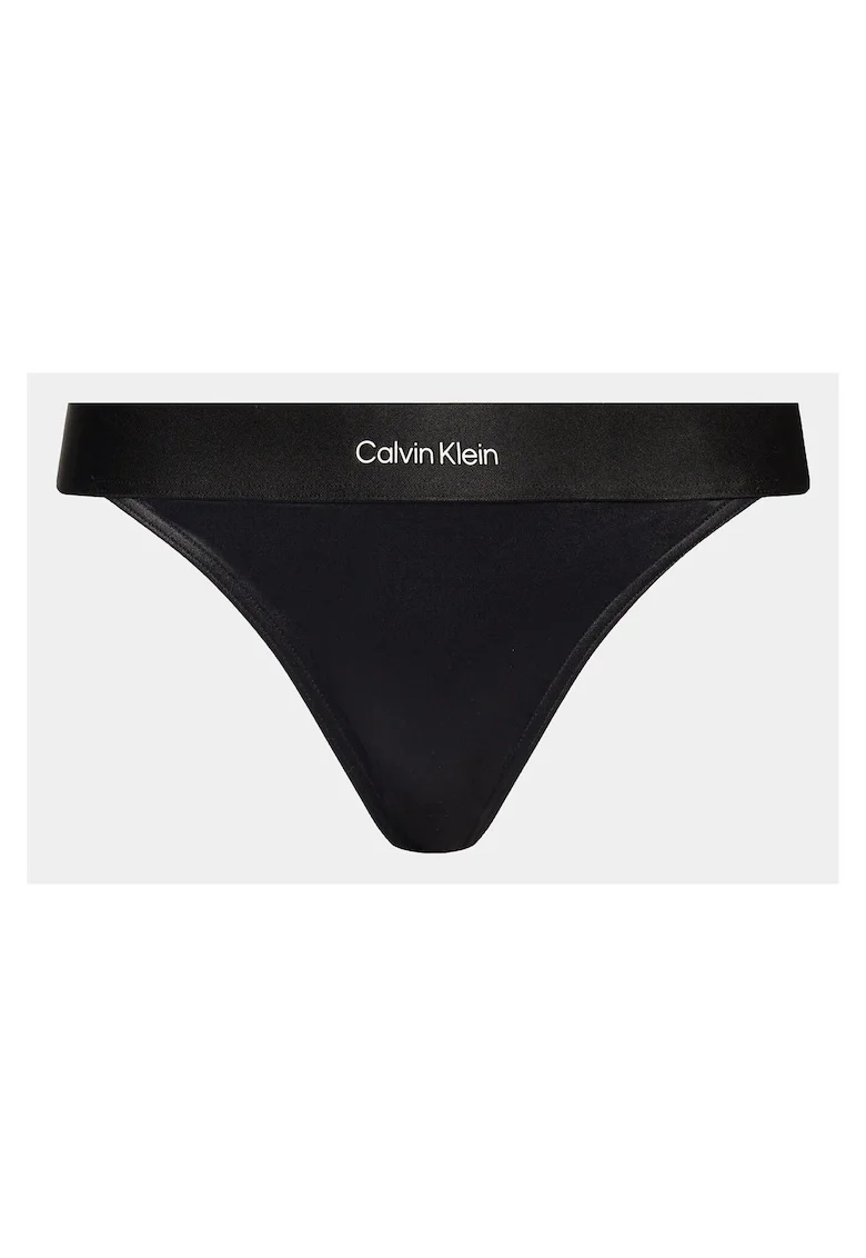 Slip de baie bikini  negru, elastic