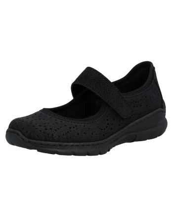 Pantofi dama perforati N4299 00, Negru