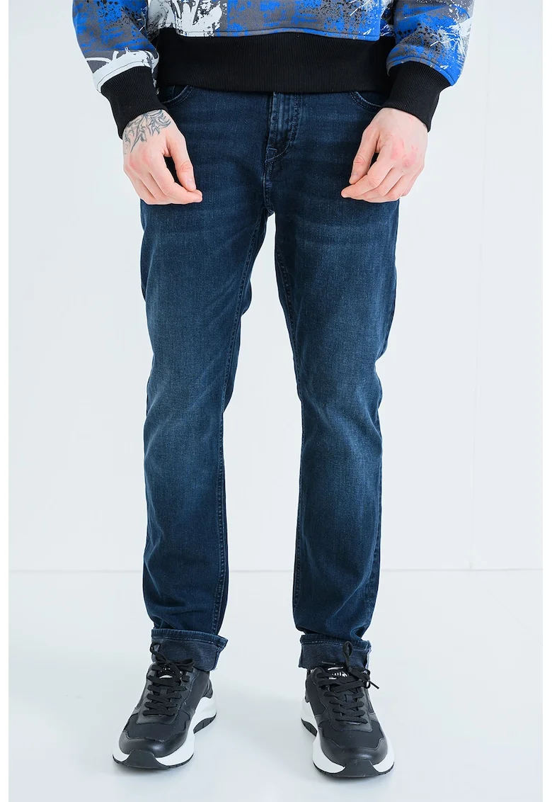 Blugi slim fit, Bleumarin