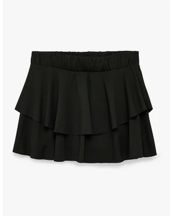 Fusta mini plisata, Negru
