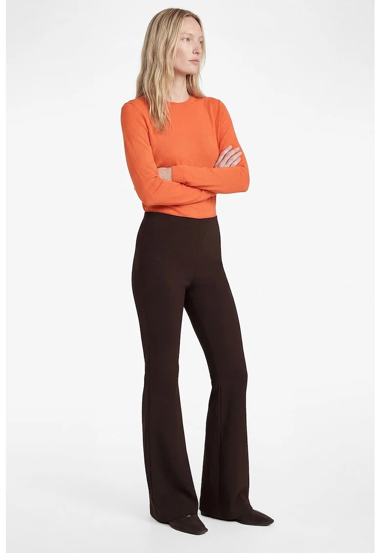 Colanti cu croiala bootcut, Maro