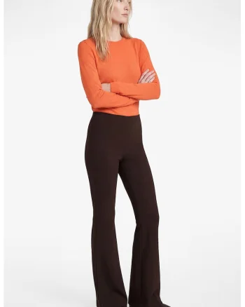 Colanti cu croiala bootcut, Maro