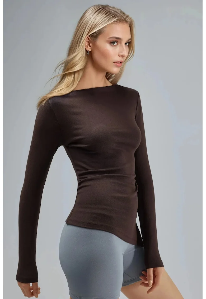 Bluza dama  maro cafeniu, Maro