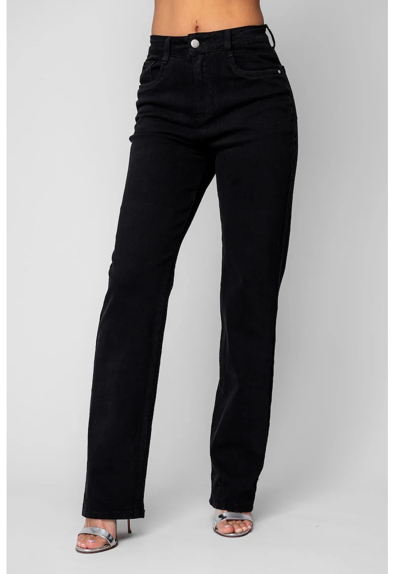 Blugi elastici regular Black 20018, Negru