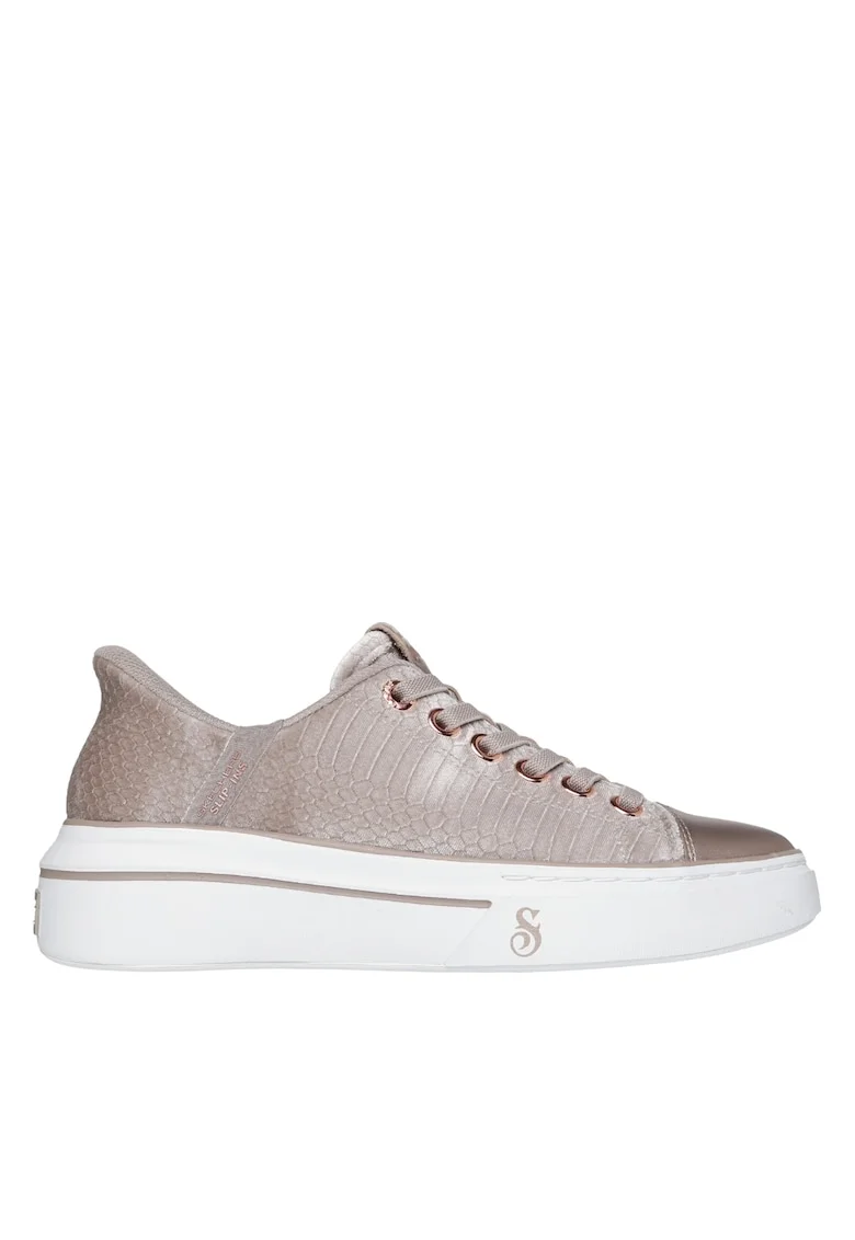 Pantofi sport, dama,  SLIP-INS SNOOP ONE– VELVET SNOOP, 186037-TPE, Bej, textil 35