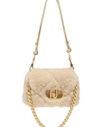 Geanta crossbody de blana sintetica Lapuffy, Bej