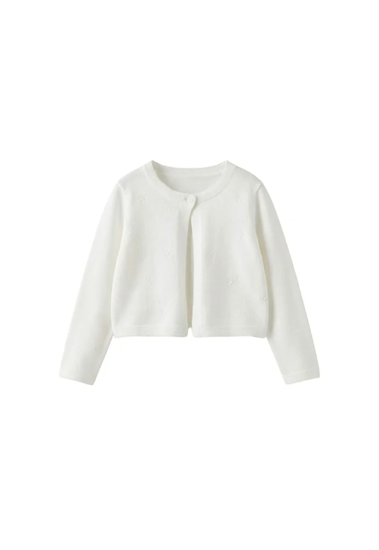 Bolero copii,  Malena, Poliester, Elegant, Ecru