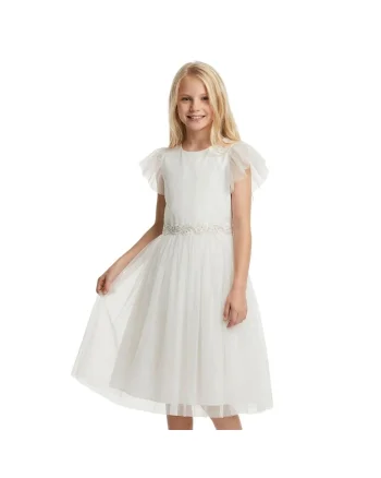 Rochie fete,  Elora, Tul, Crem, Crem