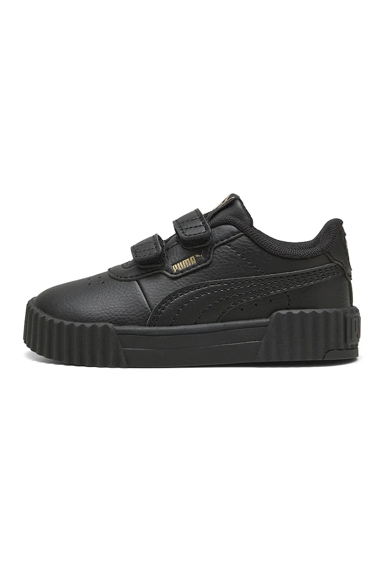 Pantofi sport din piele ecologica cu inchidere velcro Carina 3.0, Negru