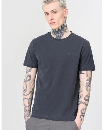Tricou regular-fit din bumbac, Gri antracit